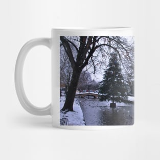 Bourton on the Water Christmas Tree Cotswolds Mug